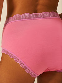 High Rise Knicker - Pink Cosmos & Sweet Violet Charming Garment Enterprises Co