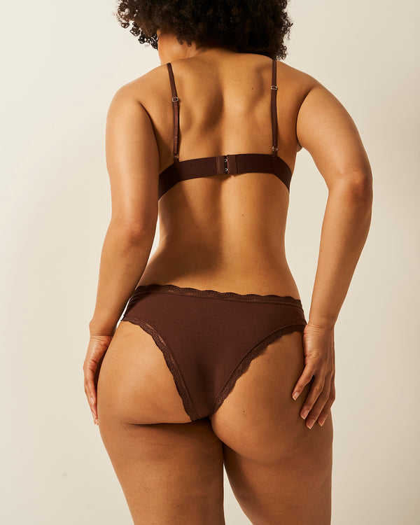 Brazilian Knicker Four Pack - Cocoa Charming Garment Enterprises Co