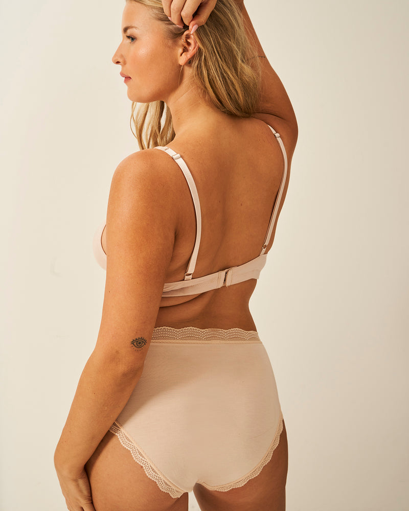 Lace Plunge Bra - Sand Wholegood Inter-United Ltd