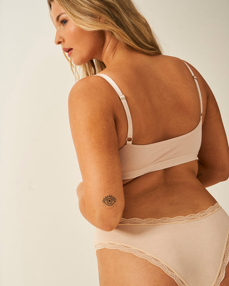 Lace Square Bra - Sand Wholegood Inter-United Ltd