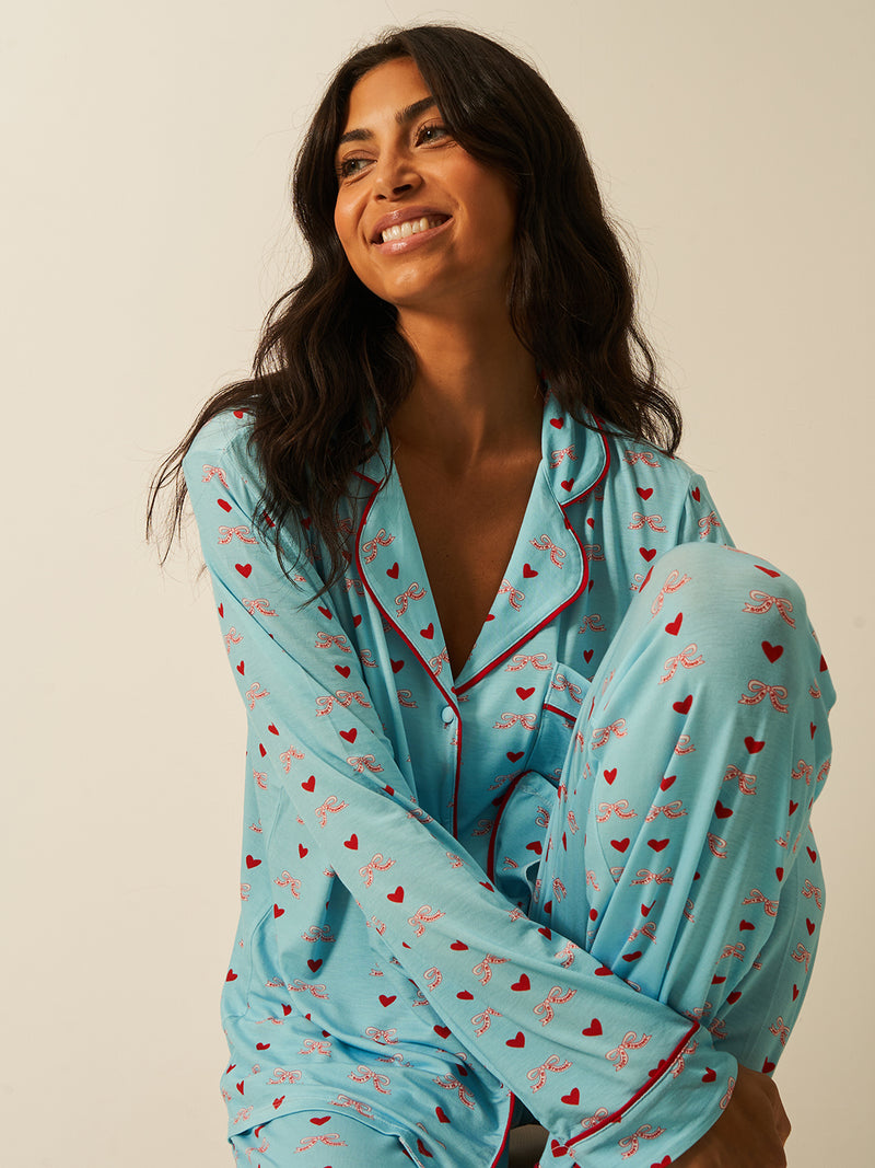Buy Women Built X S&S Long Pyjama Set - Bows Charming Garment Enterprises Co