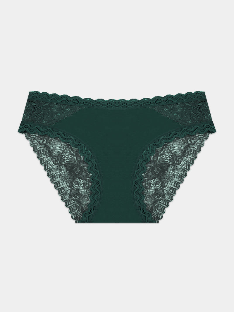 Eco Lace Original Knicker - Alpine Green Hop Lun Limited