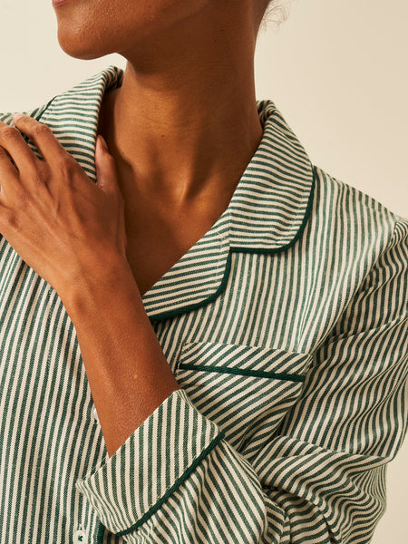 Soft Brushed Woven Pyjama Top - Alpine Stripe Fast Track Sourcing FZC LLC