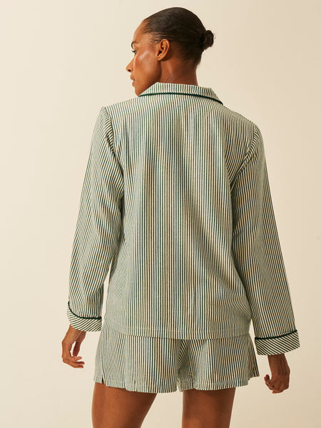 Soft Brushed Woven Pyjama Top - Alpine Stripe Fast Track Sourcing FZC LLC