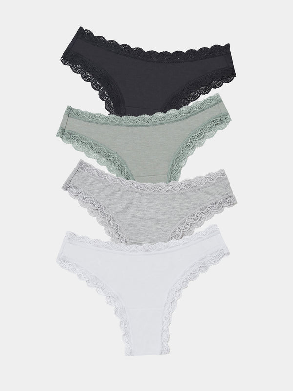 Brazilian Knicker Four Pack - Basics Charming Garment Enterprises Co