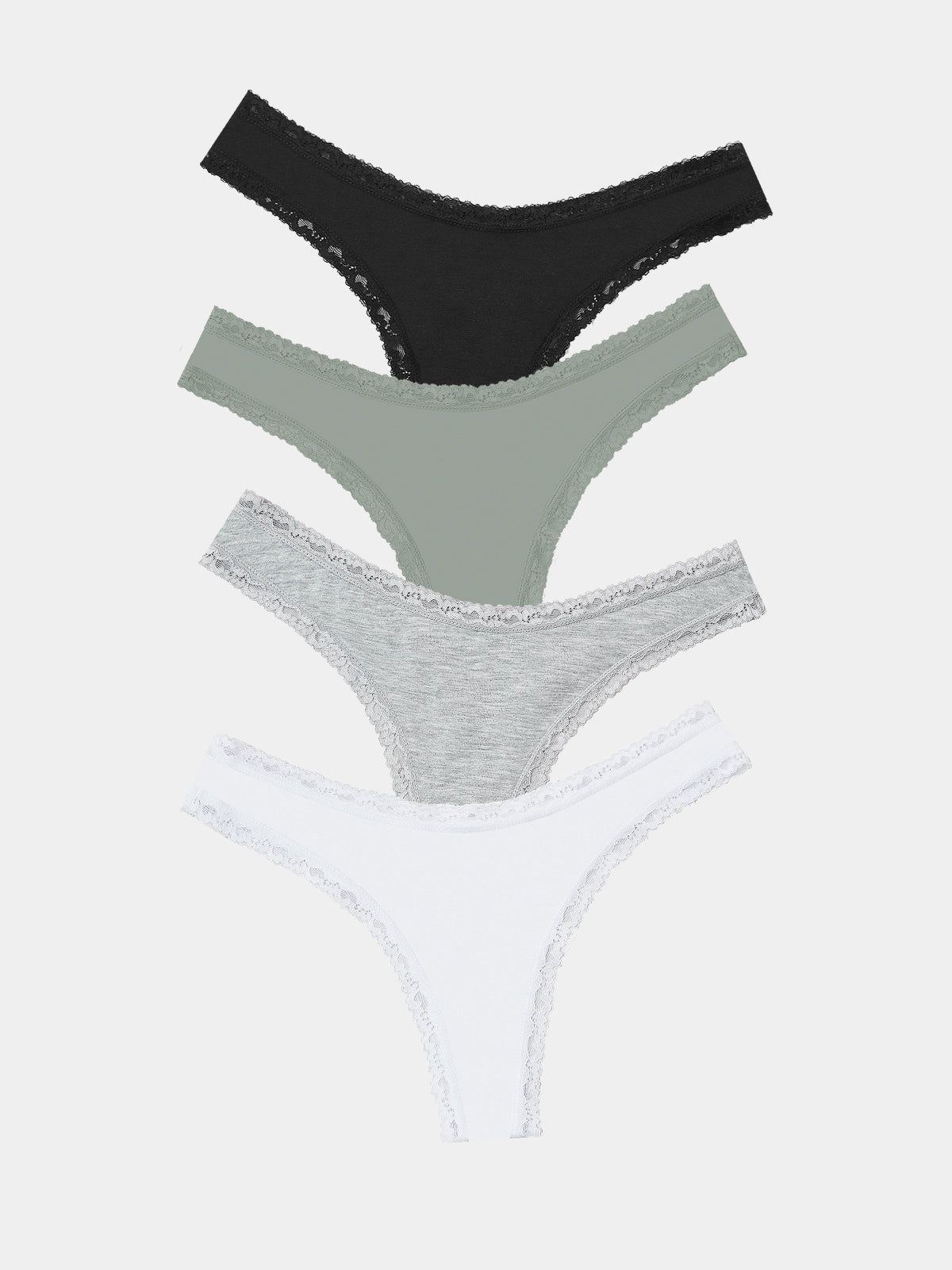 thumbnail image 2 of Nabtos Soft Ribbed Cotton Bikini Panties For Women Leg Lace Trim Low Rise Cut Moderate Back Coverage Womens Underwear Multicolor Pack Of 6 Accf85c3 8b4c 4cbe 9868 818f08560a1e.e49d5c444c0ad190f007b61245770381 2 of 12
