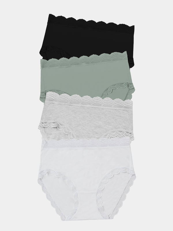 High Rise Knicker Four Pack - Basics Charming Garment Enterprises Co