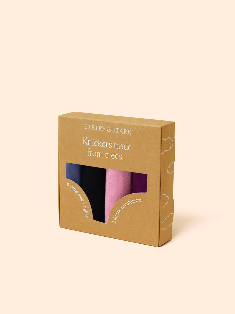 The Original Knicker Four Pack - Black Cherry Wholegood Inter-United Ltd