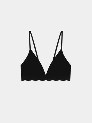Triangle Lace Bra - Black