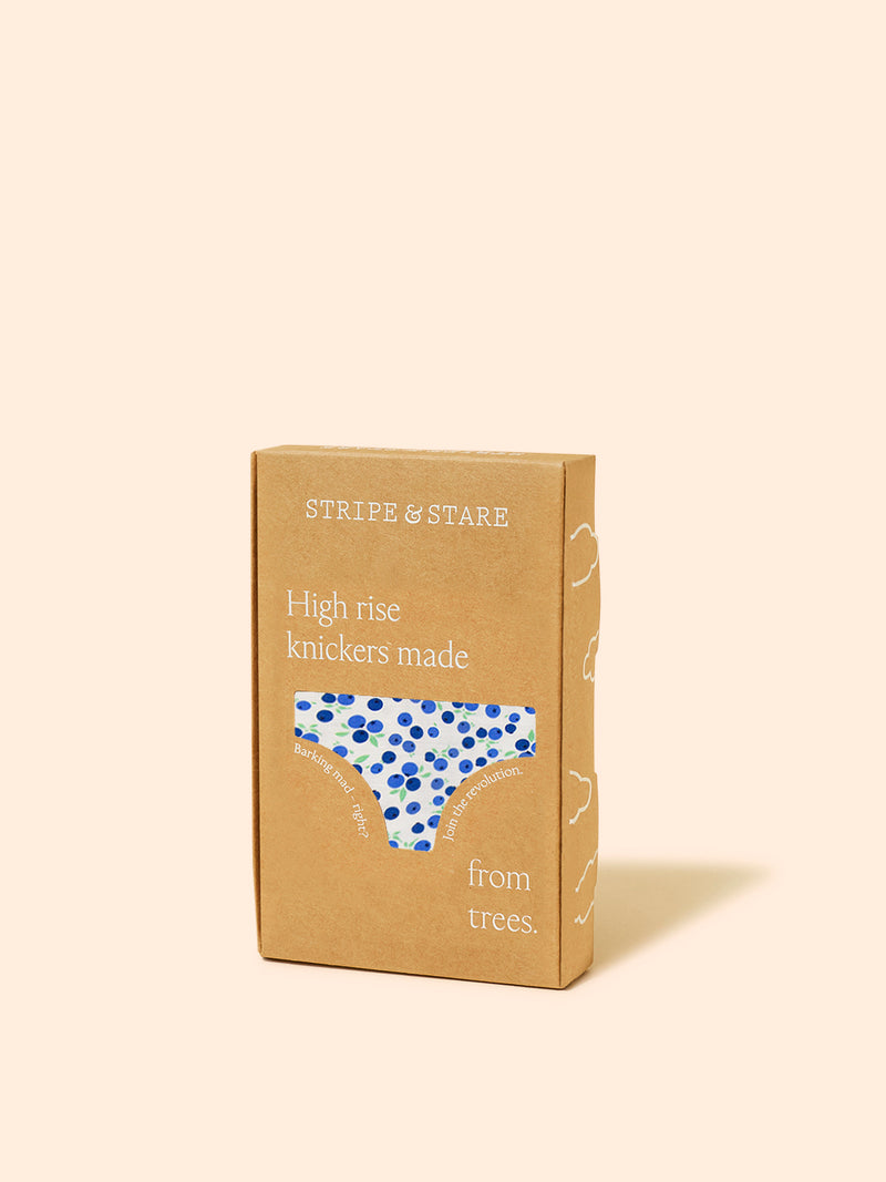 Emily English X S&S High Rise Knicker - Blueberry Charming Garment Enterprises Co