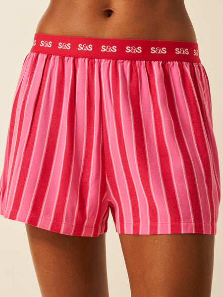 Soft Brushed Woven Pyjama Shorts - Candy Pop Stripe Fast Track Sourcing FZC LLC