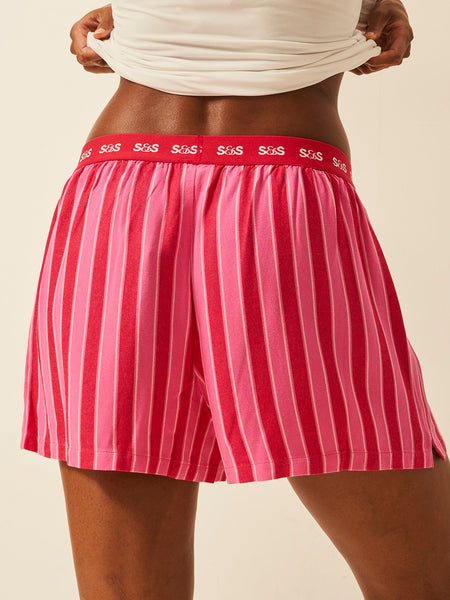 Soft Brushed Woven Pyjama Shorts - Candy Pop Stripe Fast Track Sourcing FZC LLC