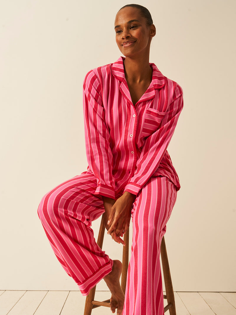 Soft Brushed Woven Pyjama Bottoms - Candy Pop Stripe Fast Track Sourcing FZC LLC