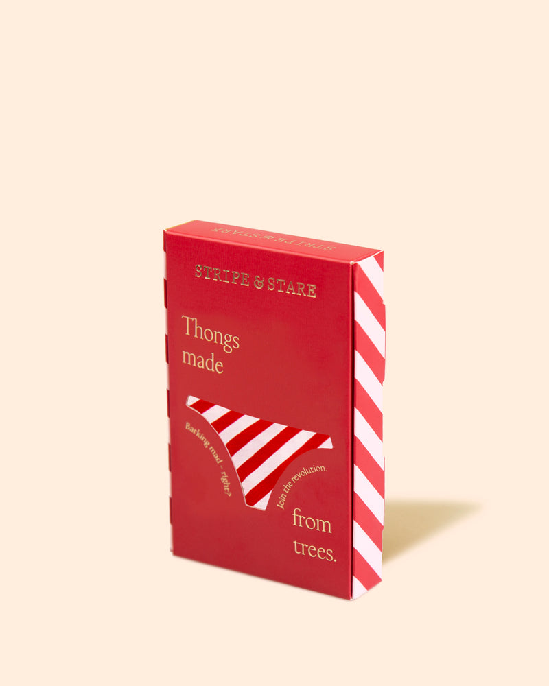Thong - Candy Cane Stripe Charming Garment Enterprises Co