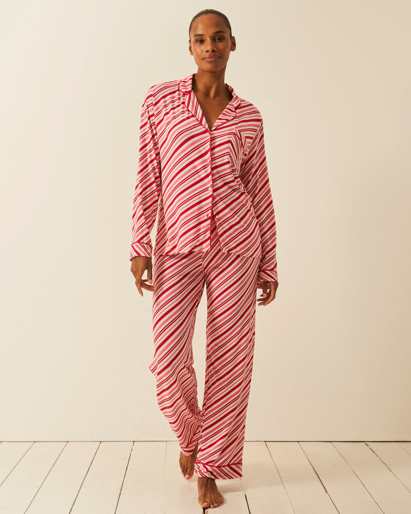 Long Pyjama Set - Candy Cane Wishes Charming Garment Enterprises Co