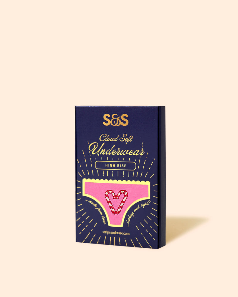 High Rise Knicker - Candy Heart Embroidery Charming Garment Enterprises Co