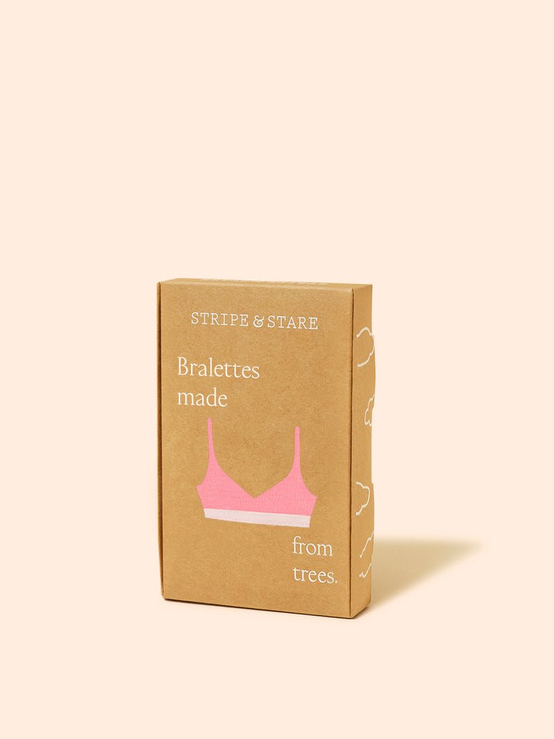 Lace Square Bra - Geranium Pink and Buttercream Wholegood Inter-United Ltd