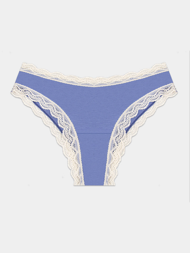 Brazilian Knicker - Denim Blue & Buttercream Wholegood Inter-United Ltd