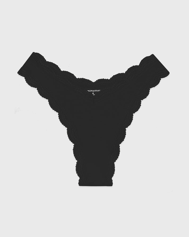 Dipped Thong - Black Mintteks