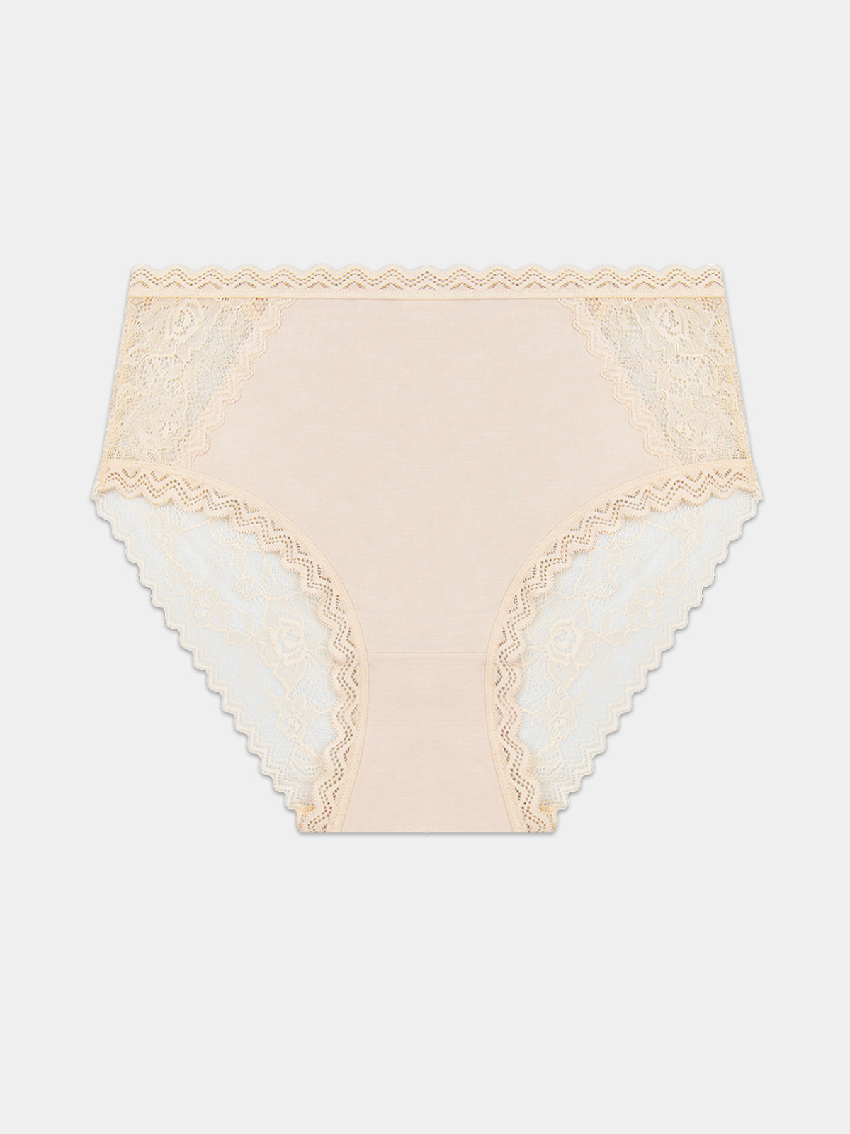 Eco Lace High Rise Knicker - Sand Hop Lun Limited