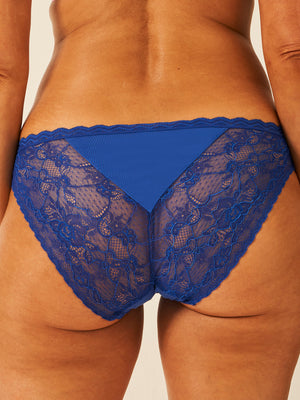Eco Lace Original Knicker - Azure Blue