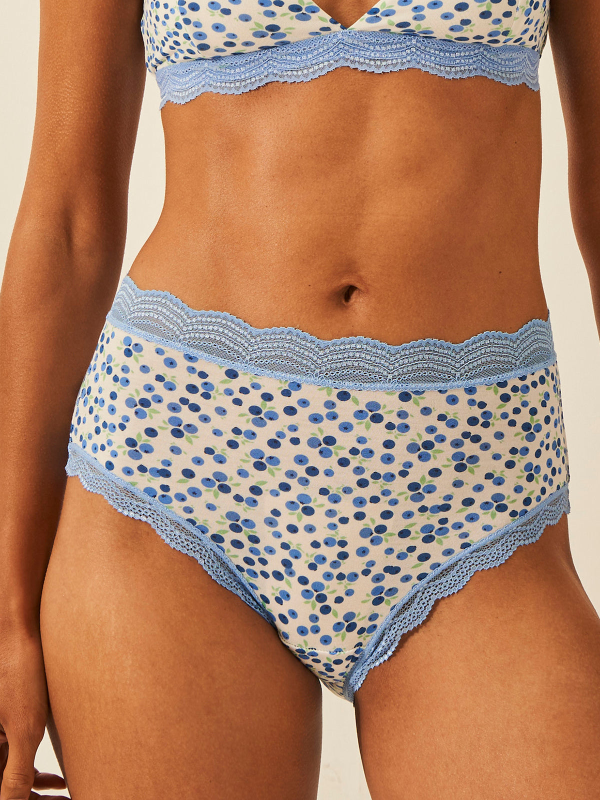 Emily English X S&S High Rise Knicker - Blueberry Charming Garment Enterprises Co
