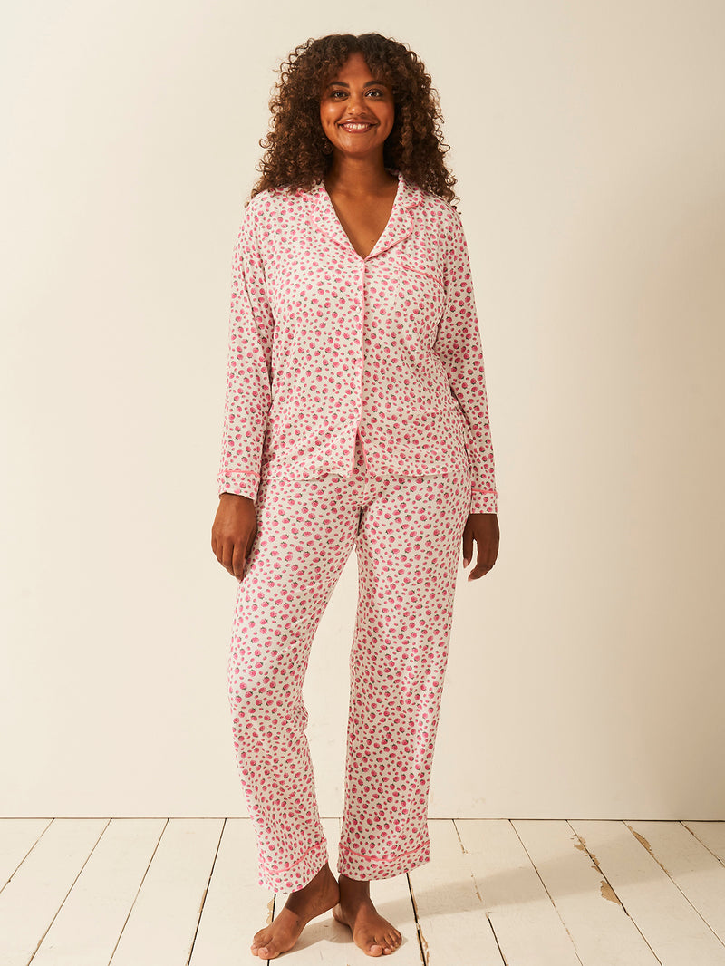 Emily English X S&S Long Pyjama Set - Raspberry Charming Garment Enterprises Co