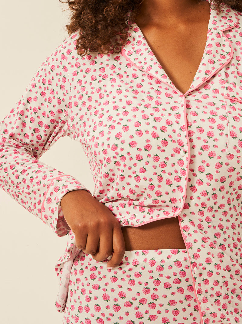 Emily English X S&S Long Pyjama Set - Raspberry Charming Garment Enterprises Co