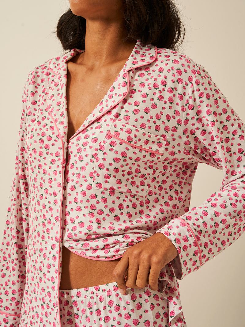Emily English X S&S Long Pyjama Set - Raspberry Charming Garment Enterprises Co