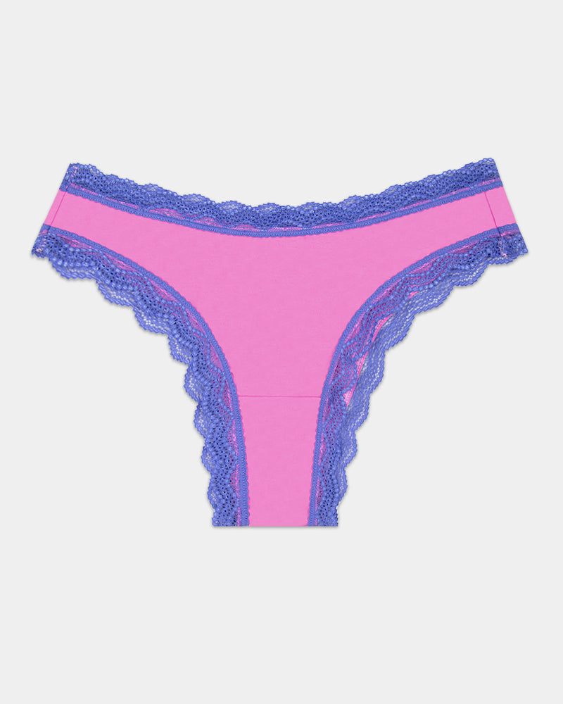 Brazilian Knicker - Fiji Flower and Amparo Blue Charming Garment Enterprises Co