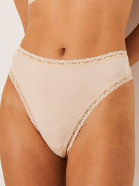 High Waisted Thong - Sand Charming Garment Enterprises Co