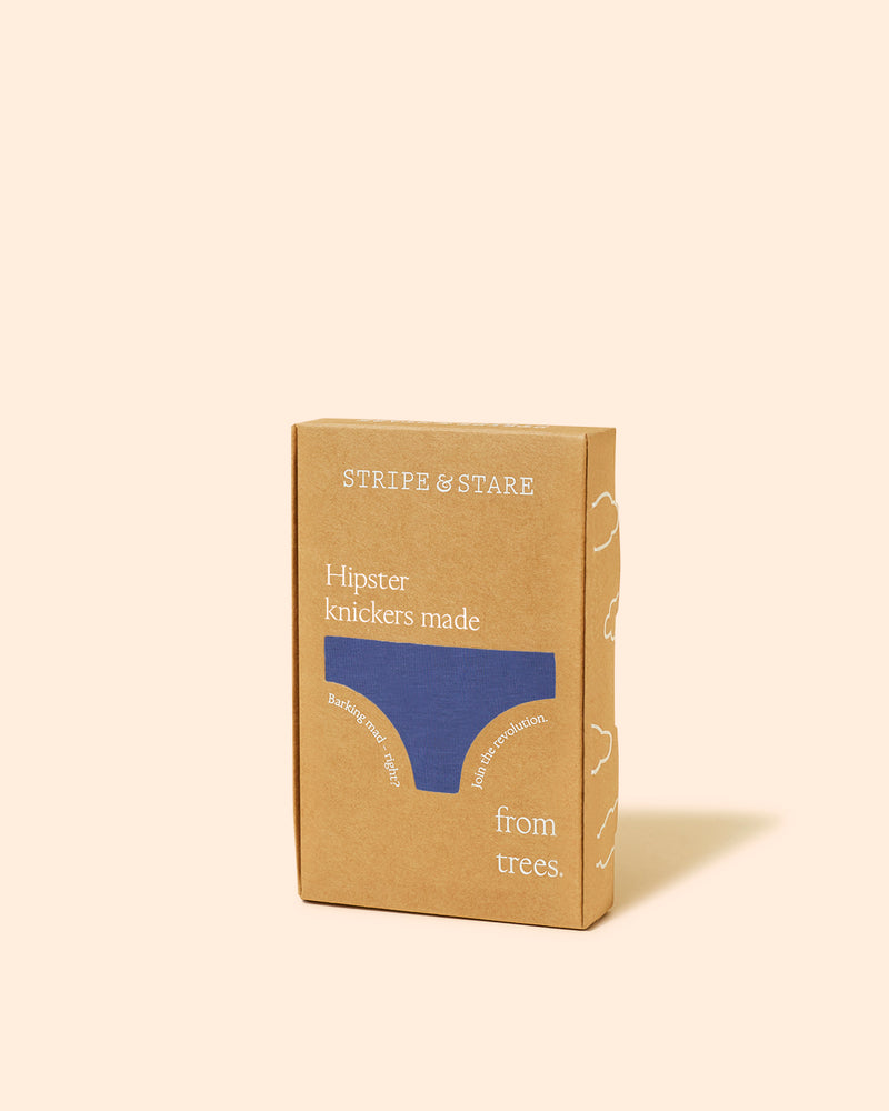 Hipster Knicker - Indigo Contrast Trim Pirouette Charming Garment Enterprises Co