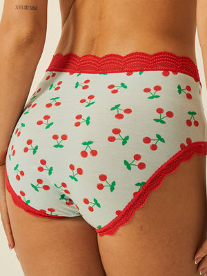 High Rise Knicker - Cherryade