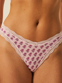 Marea X S&S Dipped Tanga - Flower Stamp Charming Garment Enterprises Co