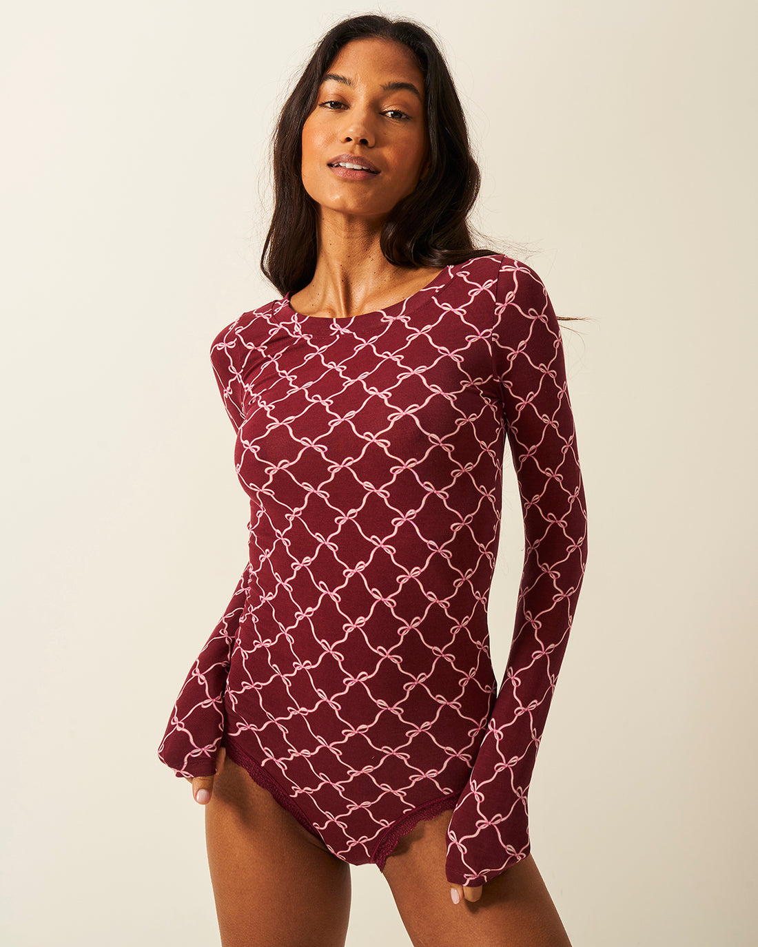 Long Sleeve Bodysuit - Rouge Bow Wholegood Inter-United Ltd