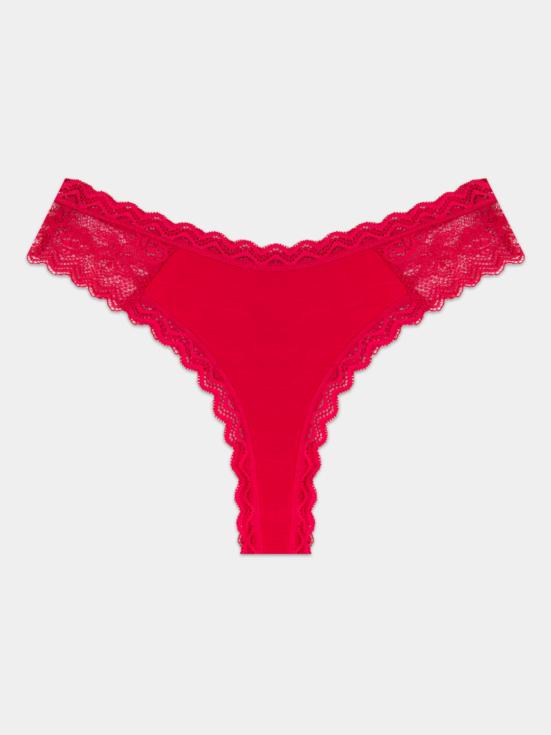 Eco Lace Thong - Lipstick Red Hop Lun Limited