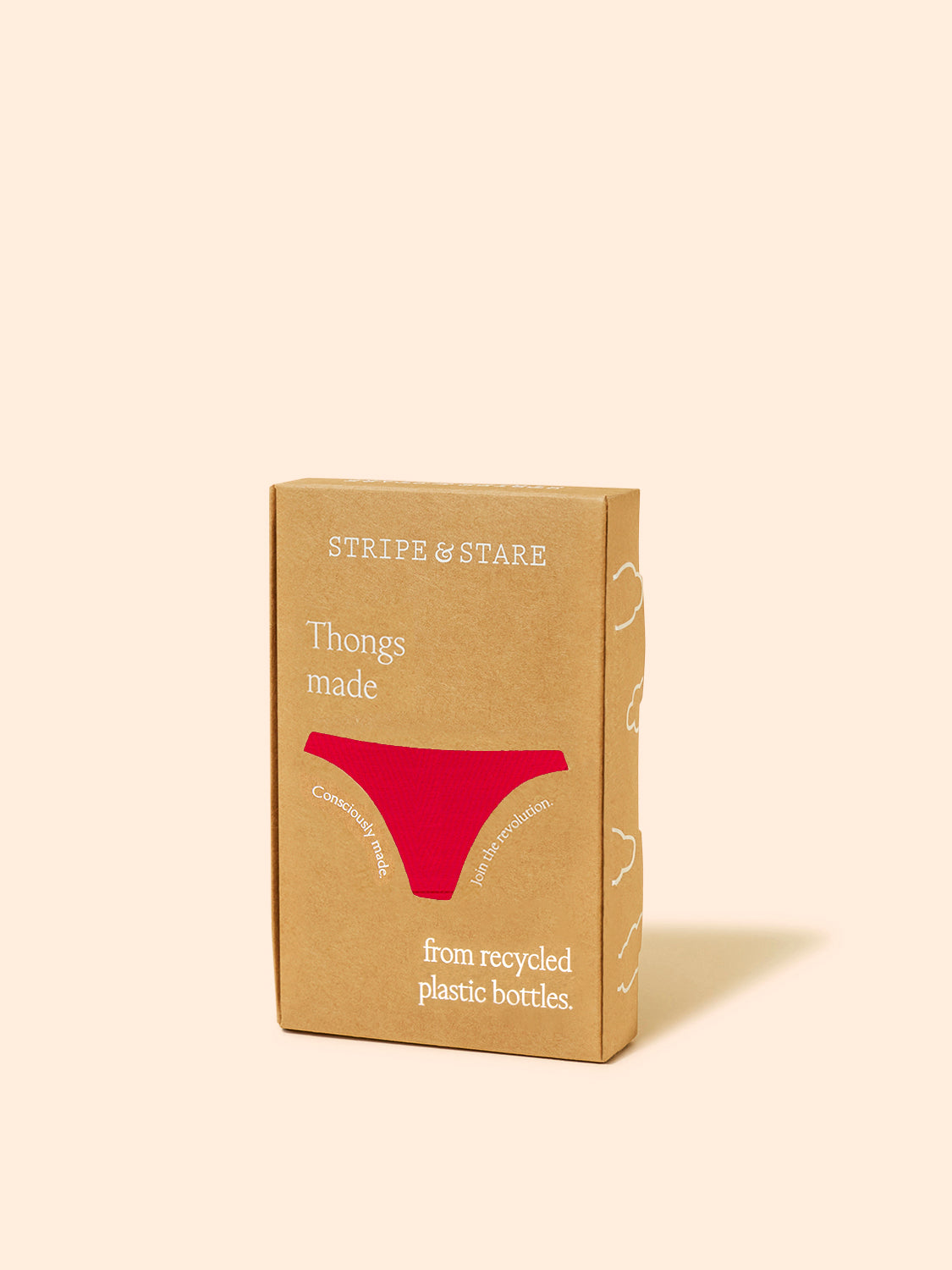 Eco Lace Thong - Lipstick Red Hop Lun Limited