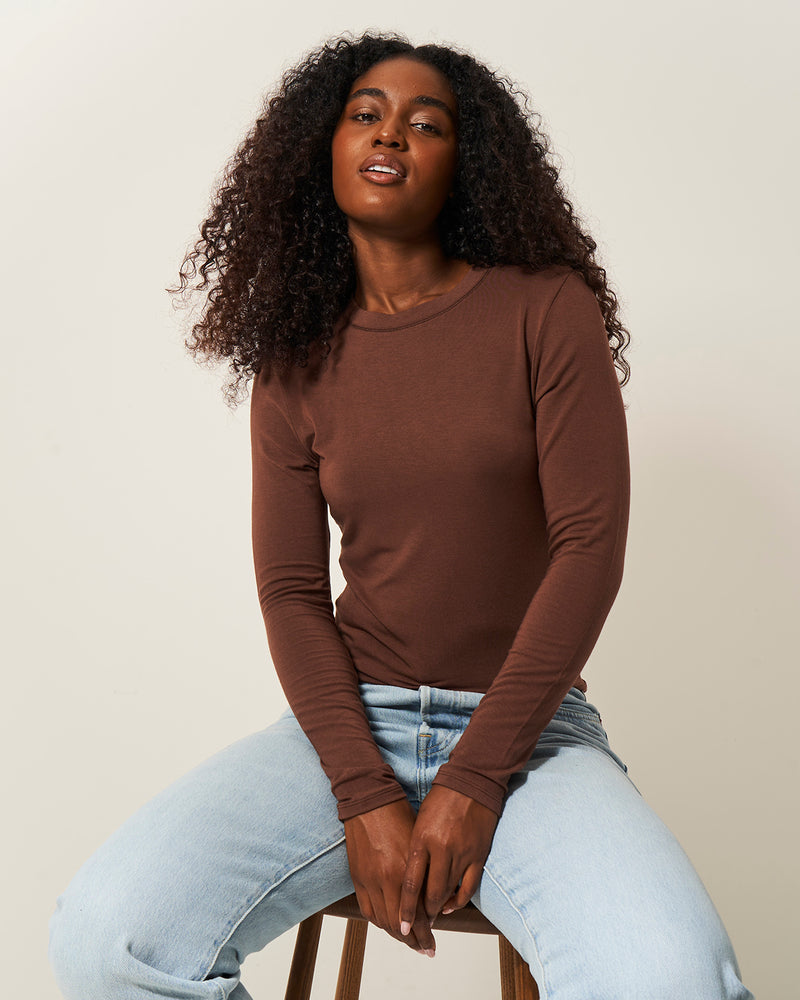 Long Sleeve Under Layer Top - Chocolate Wholegood Inter-United Ltd