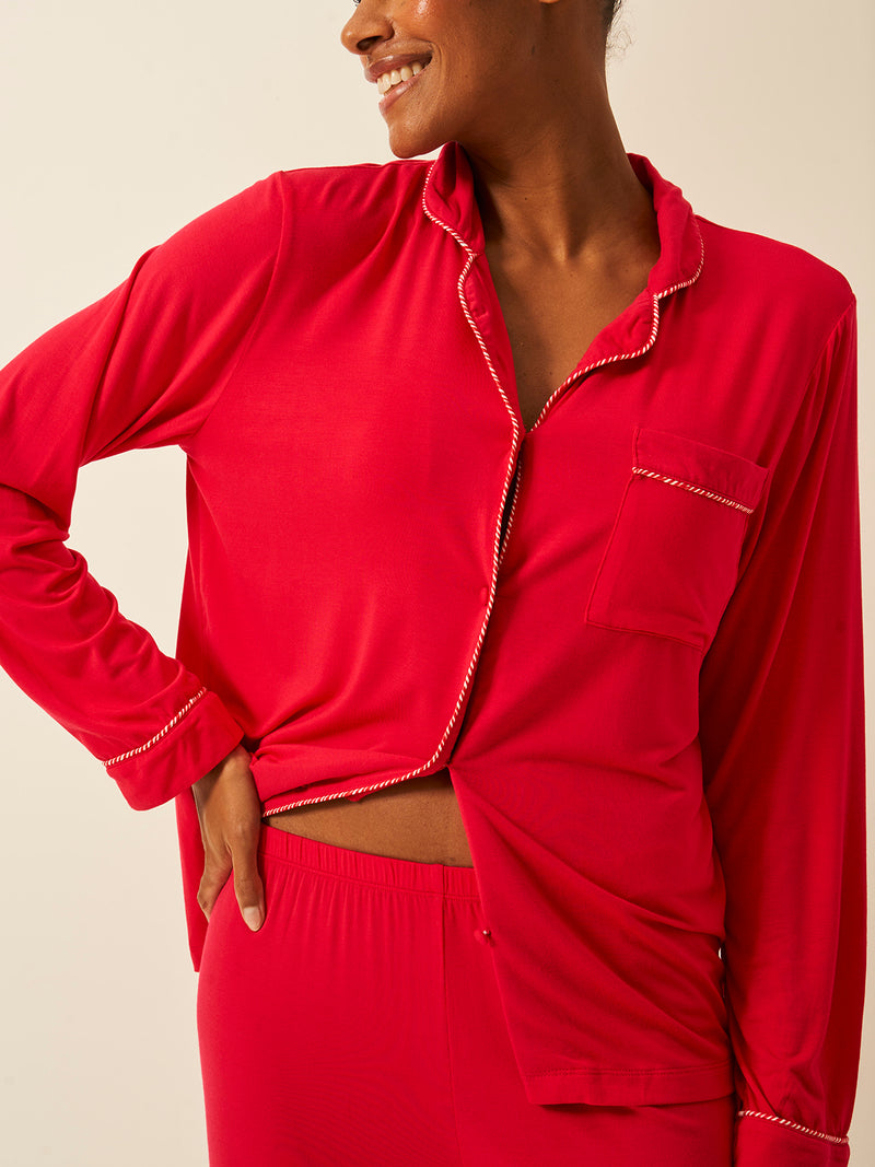 Long Pyjama Set - Lipstick Red Wholegood Inter-United Ltd