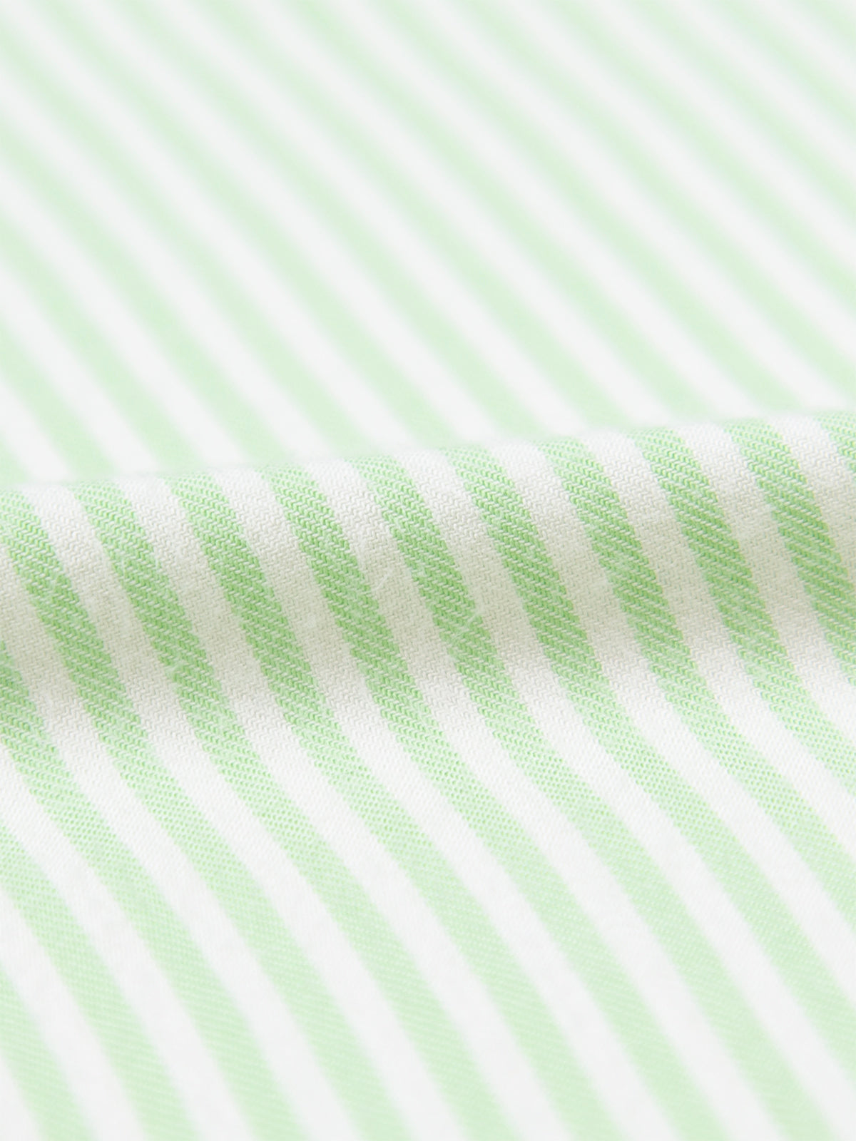 Emily English X S&S Soft Brushed Woven Pyjama Top - Matcha Stripe Anjos & Lourenco