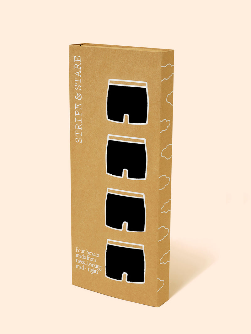 Men's Boxer Four Pack Stripe & Stare