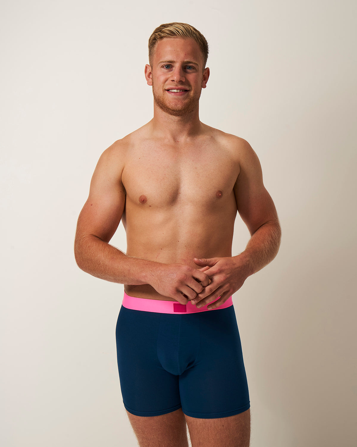 Men's Boxer - Midnight and Neon Pink Wholegood Inter-United Ltd