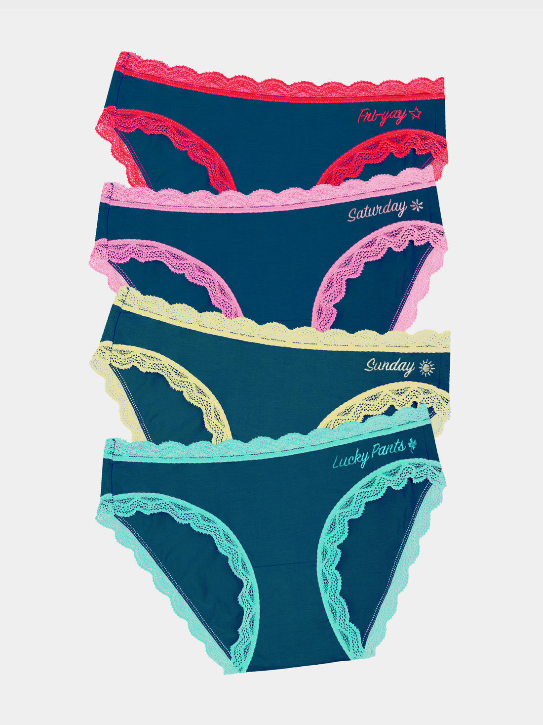 The Original Knicker Four Pack - Midnight Long Weekender Charming Garment Enterprises Co