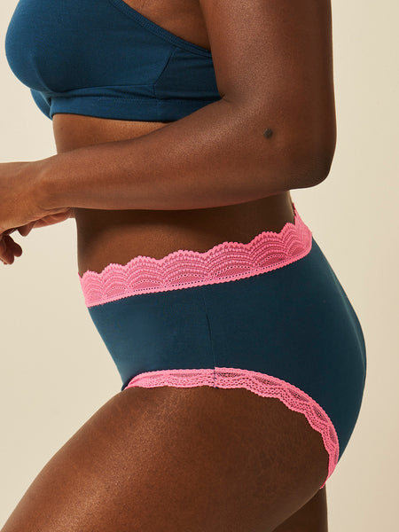 High Rise Knicker - Midnight Neon Pink Charming Garment Enterprises Co