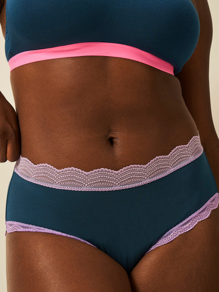 High Rise Knicker - Midnight Neon Purple Charming Garment Enterprises Co