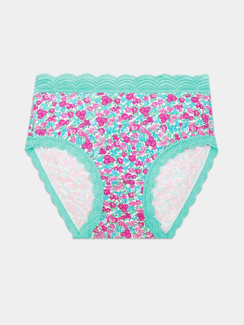High Rise Knicker - Neon Meadow Charming Garment Enterprises Co