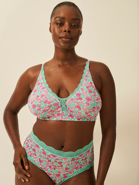 Lace Plunge Bra - Neon Meadow Charming Garment Enterprises Co