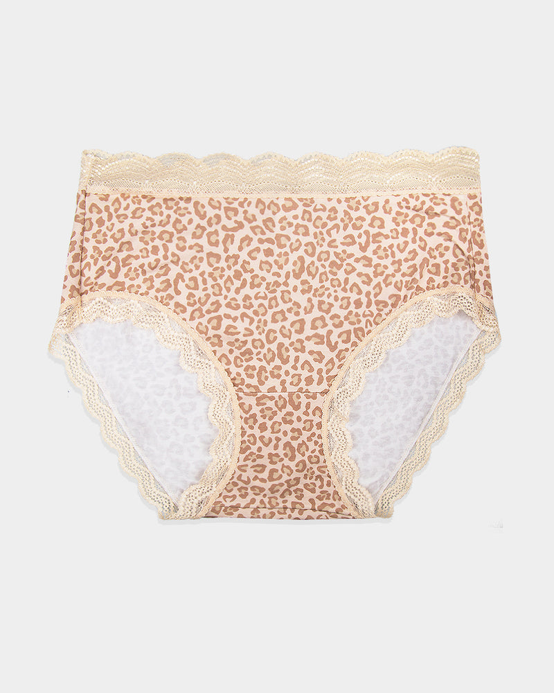 High Rise Knicker - Neutral Leopard Sand Charming Garment Enterprises Co