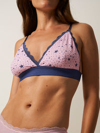 Lace Bralette - Pirouette and Indigo Stars Charming Garment Enterprises Co