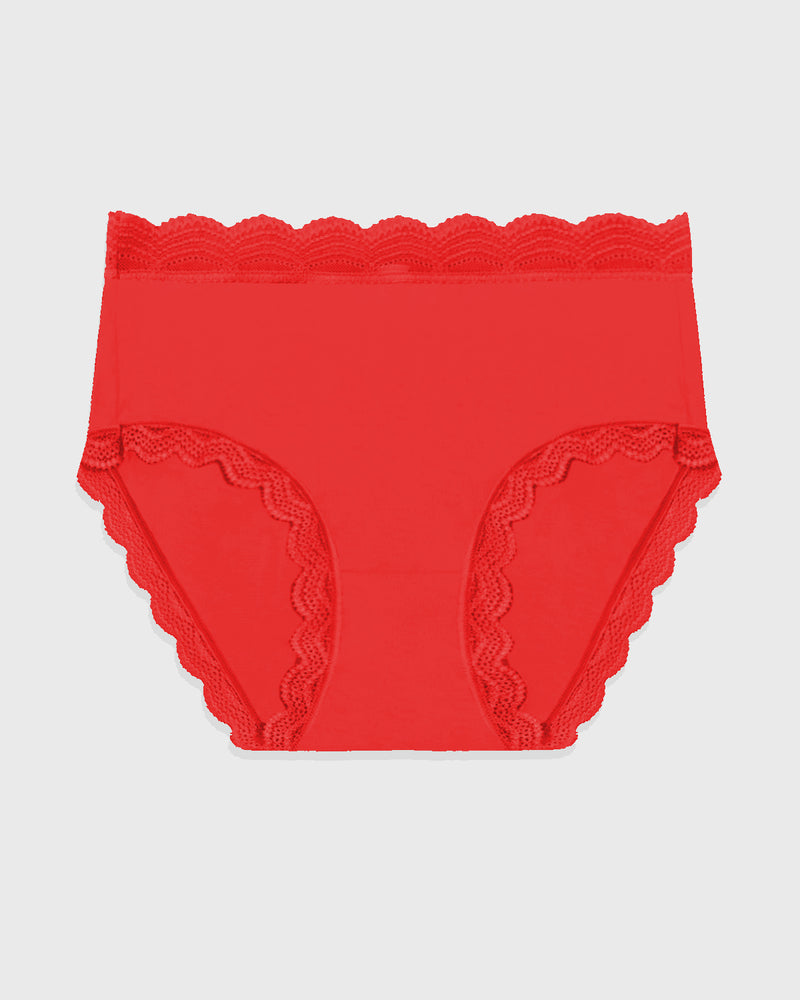 High Rise Knicker - Red Charming Garment Enterprises Co